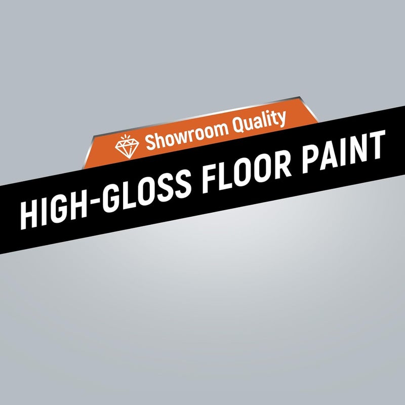 YOA Professional Epoxy Floor Coating (1-Gallon), Smoke Gray Acrylic Concrete Paint, Suitable for Indoor, Garage, Basement, Etc. Single Component Formula, Scratch Resistant, Low VOC, Ready to Use - Image 3